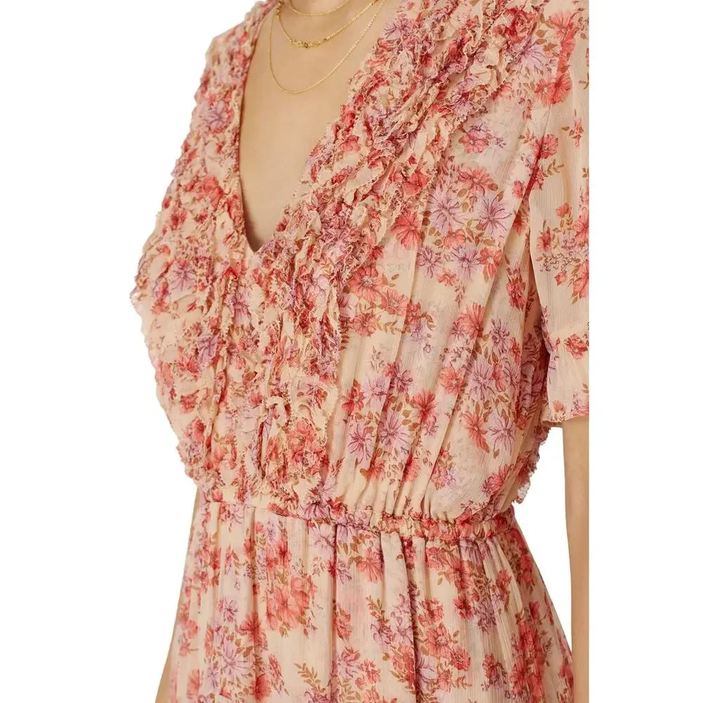 The Kooples Floral Frills Dress Size 2 Medium_4